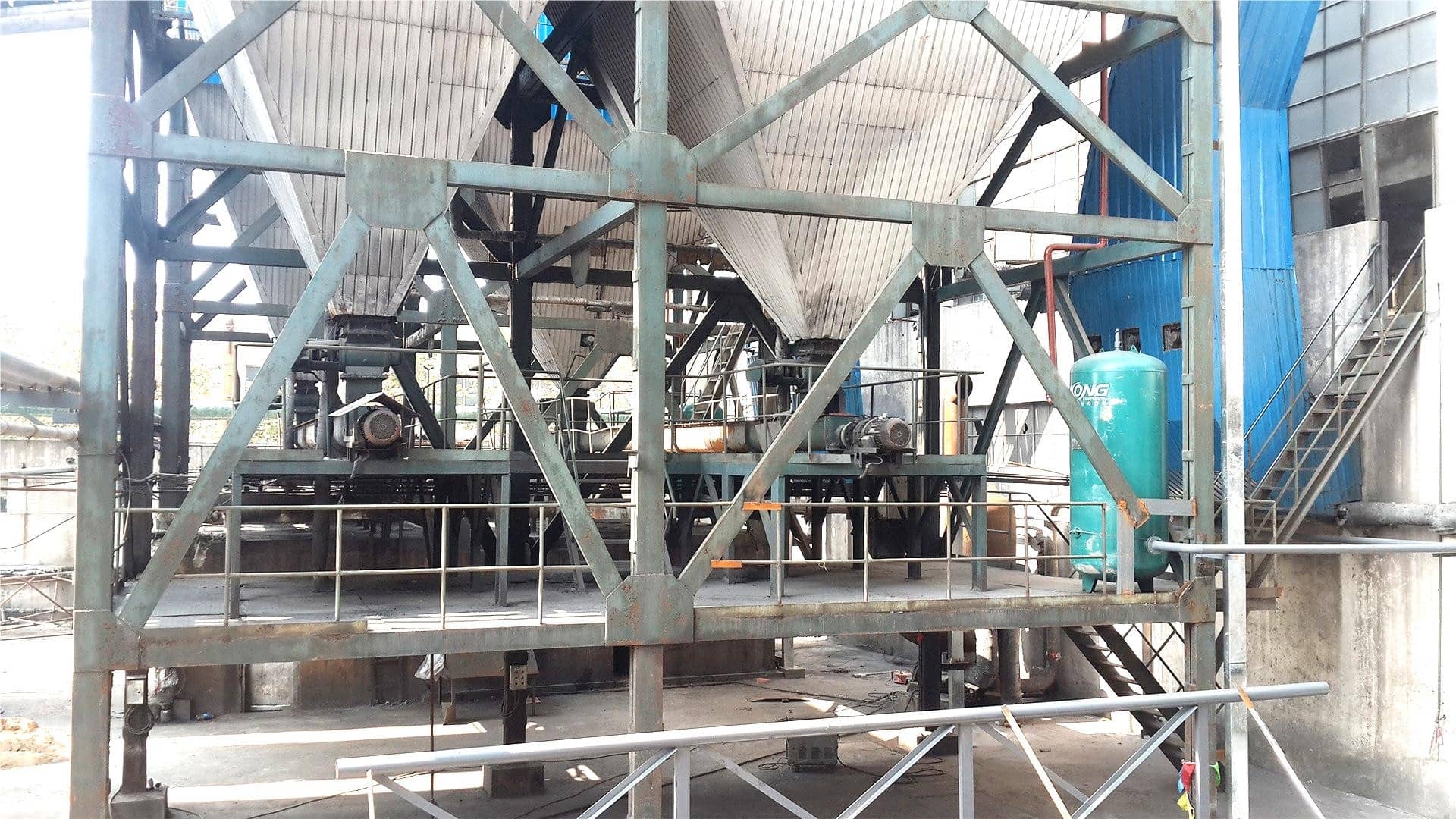 Пневматическое транспортирование из сухого шлака